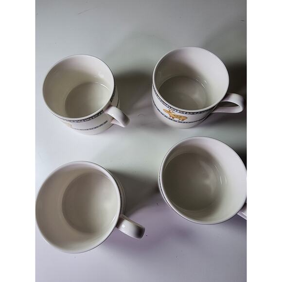 Set of 4 EPOCH Noritake Durango Pattern Deer Tribal Animal Design Coffee Mugs - Picture 6 of 10